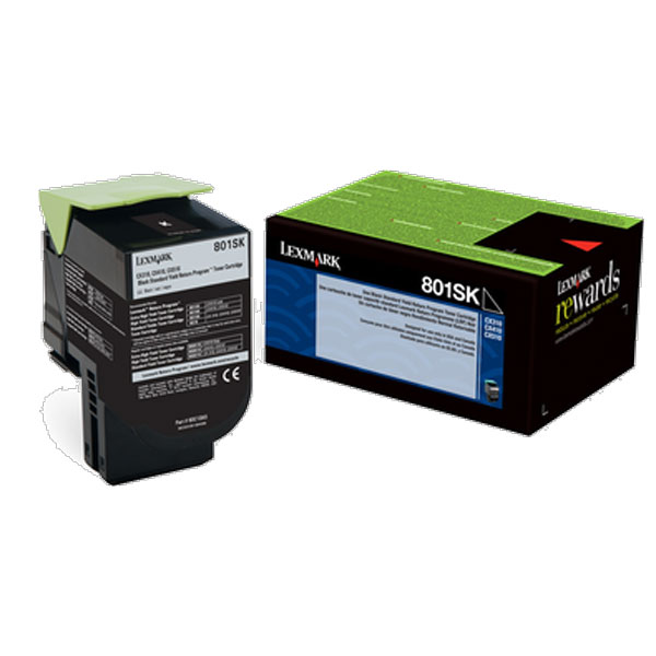 Lexmark 80C0SKG (TAA Compliant Version 80C1SK0) Black OEM Toner Cartridge