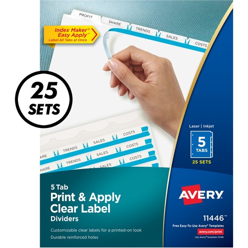 DIVIDERS,INDEX,REG TAB,5TAB