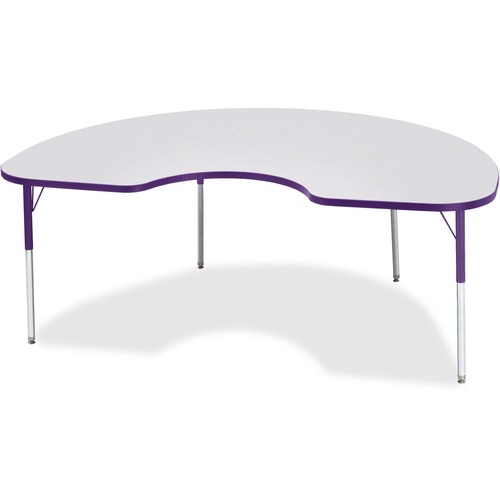 Jonti-Craft, Inc.  Activity Table, Kidney, 24"-31"x48"x72", Purple