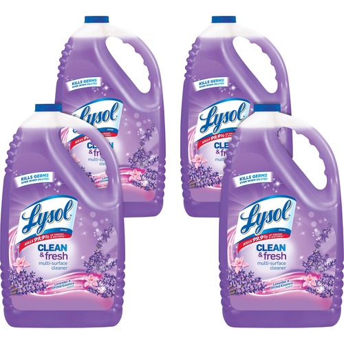 Reckitt Benckiser  Cleaner, Multisurface, Lavender/Orchid, 144 fl oz, 4/CT, PE