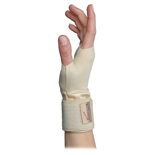 Dome Publishing Co Inc  Support Gloves, Adjustable Wrist Strap, Medium, Beige