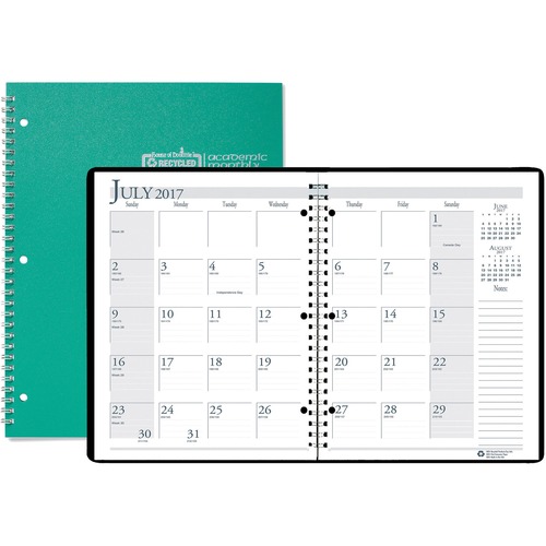 PLANNER,AY,MO,8.5X11,GRN
