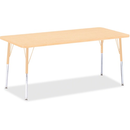 Jonti-Craft, Inc.  Activity Table, Rectangle, 24"-31"x30"x72", Maple