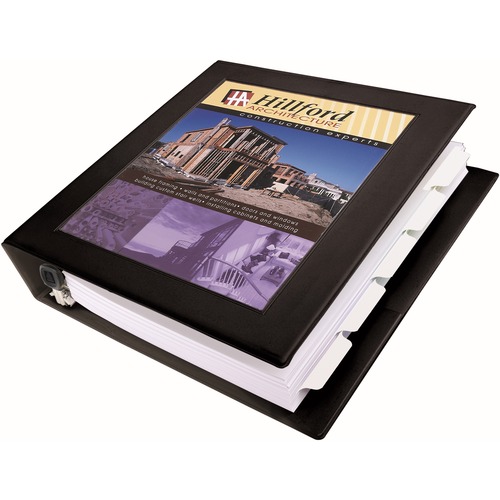 FRAMED VIEW HEAVY-DUTY BINDERS, 3 RINGS, 1.5" CAPACITY, 11 X 8.5, BLACK