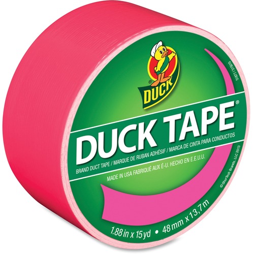 Duck Brand  Duck Tape, 1.88"x15 Yards, Neon Pink