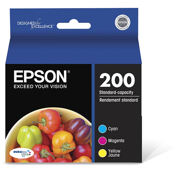 Epson T200520 (Epson 200) Black,Cyan,Magenta,Yellow OEM Inkjet Cartridge (Combo Pack)
