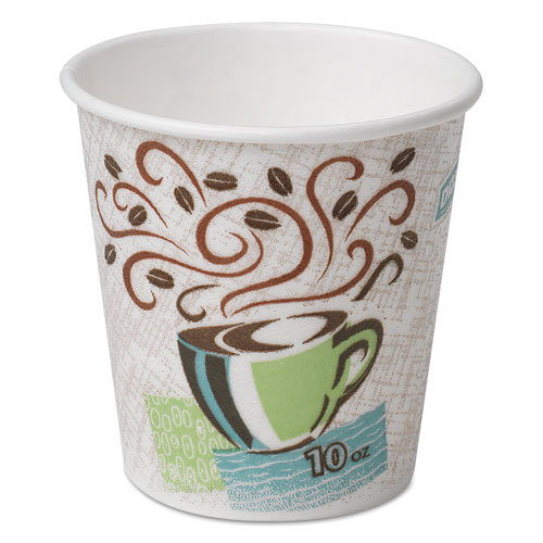 PERFECTOUCH PAPER HOT CUPS, 10 OZ, COFFEE HAZE, 1000/CARTON