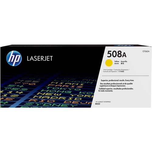 Hewlett-Packard  Toner Cartridge, HP 508A, 5000 Page Yield, Yellow