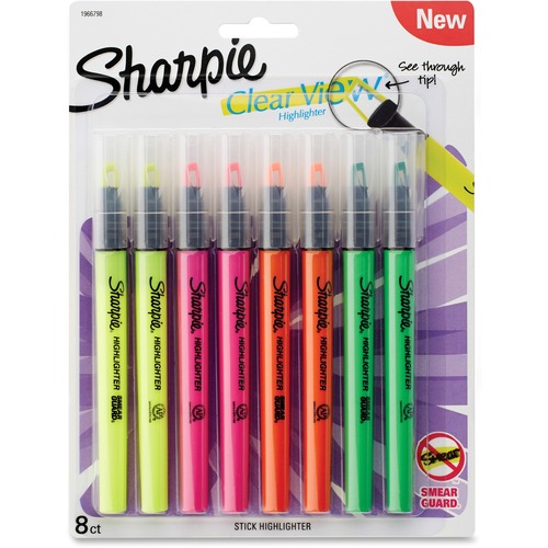 HIGHLIGHTER,CLRVW,STICK,8PK