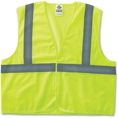 Glowear 8205hl Type R Class 2 Super Econo Mesh Safety Vest, Lime, 4x-/5x-Large