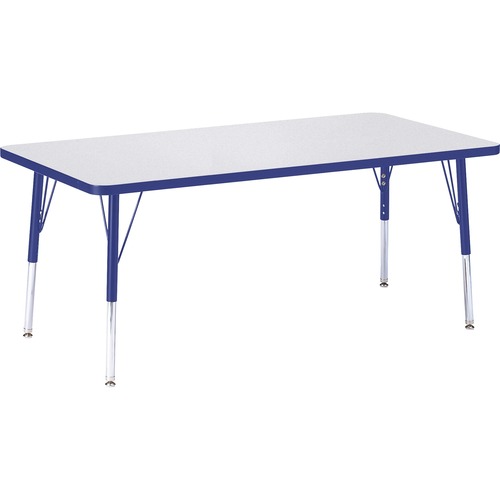 Jonti-Craft, Inc.  Kydz Activity Table, 30"x60"x15"-24", Blue