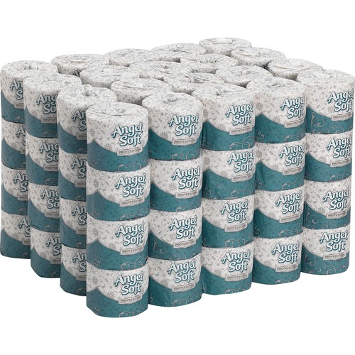 ANGEL SOFT PS PREMIUM BATHROOM TISSUE, SEPTIC SAFE, 2-PLY, WHITE, 450 SHEETS/ROLL, 80 ROLLS/CARTON