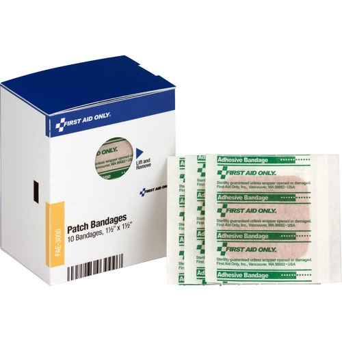 Smartcompliance Patch Bandages, 1 1/2" X 1 1/2", 10/box