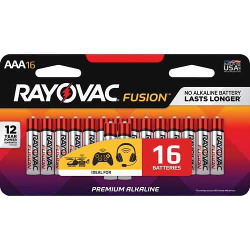 BATTERY,FUSION,AAA,16-PACK