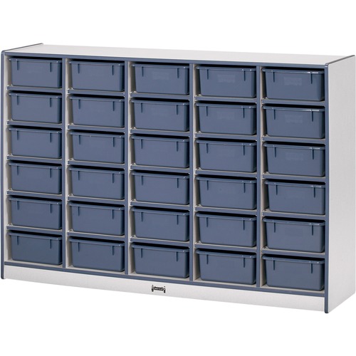 Jonti-Craft, Inc.  Mobile 30 Tub Storage,w/o Bins,42"x60"x15",Blue