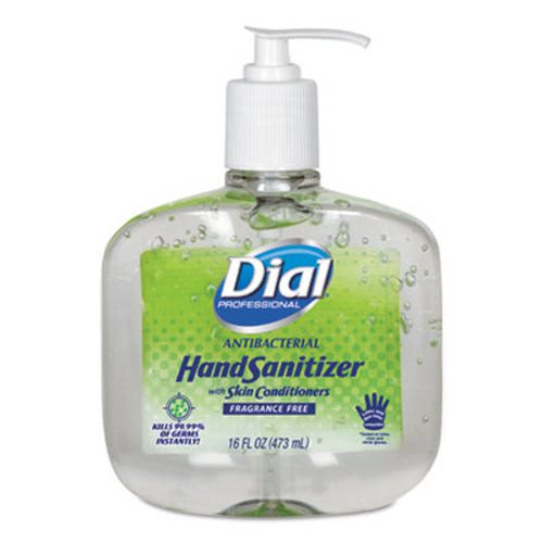 Antibacterial with Moisturizers Gel Hand Sanitizer, 16 oz Pump, Fragrance-Free