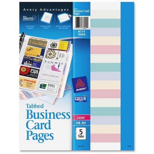 SHEETS,BUSINESS CARD,5CT,CL