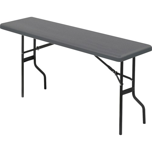 Iceberg  Folding Table, 18"x60", Charcoal