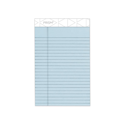 PRISM + WRITING PADS, NARROW RULE, 5 X 8, PASTEL BLUE, 50 SHEETS, 12/PACK
