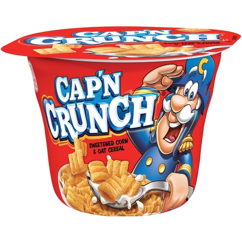 Quaker Foods  Capn Crunch Corn/Oat Cereal Bowl, 1.51oz., 12/CT, Multi