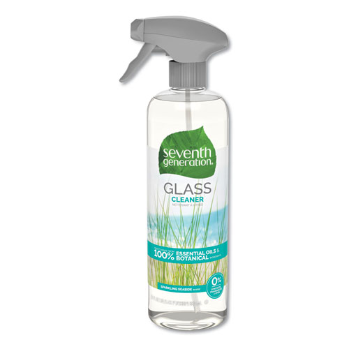 NATURAL GLASS AND SURFACE CLEANER, SPARKLING SEASIDE, 23 OZ, TRIGGER BOTTLE