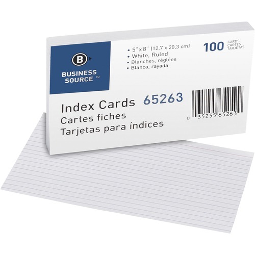 CARD,INDEX,RULED,5X8,WE