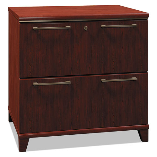 ENTERPRISE COLLECTION TWO-DRAWER LATERAL FILE, 30W X 23.13D X 29.75H, HARVEST CHERRY