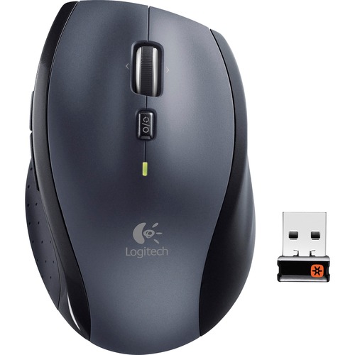 M705 MARATHON WIRELESS LASER MOUSE, 2.4 GHZ FREQUENCY/30 FT WIRELESS RANGE, RIGHT HAND USE, BLACK