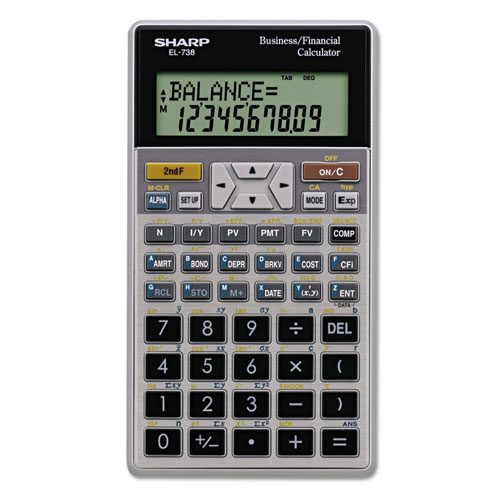 El-738c Financial Calculator, 10-Digit Lcd