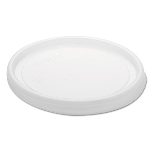 NON-VENTED CUP LIDS, FITS 6 OZ CUPS, 2, 3.5, 4 OZ FOOD CONTAINERS, TRANSLUCENT, 1000/CARTON