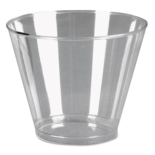 Comet Plastic Tumblers, 9 Oz, Cold, Squat, Clear, 500/carton