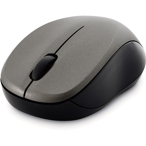 SILENT WIRELESS BLUE LED MOUSE, 2.4 GHZ FREQUENCY/32.8 FT WIRELESS RANGE, LEFT/RIGHT HAND USE, GRAPHITE