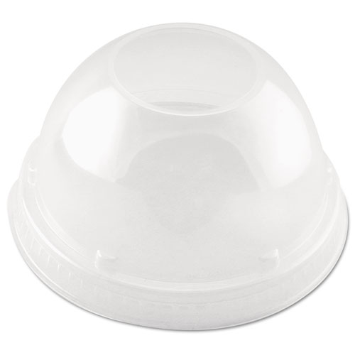 Cappuccino Dome Sipper Lids, 16 Oz, Clear