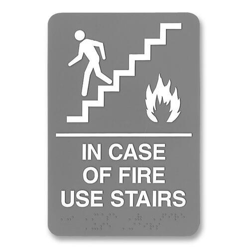 SIGN,ADA,FIRE USE STAIRS