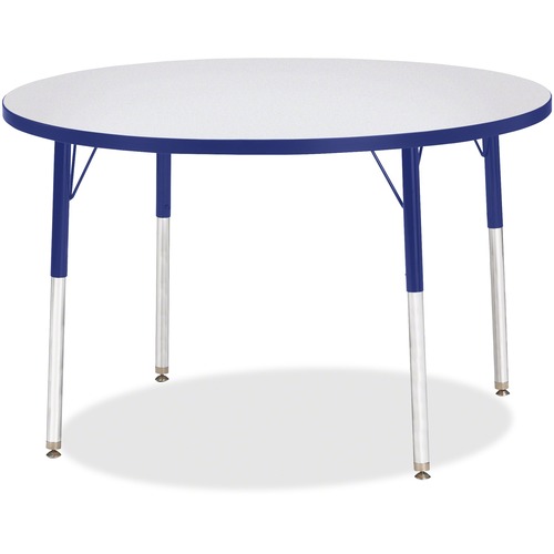 Jonti-Craft, Inc.  Activity Table, Round, 24"-31"x42", Blue