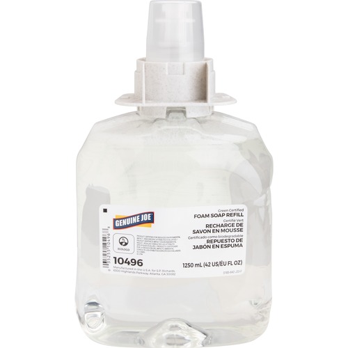 Genuine Joe  Soap Dispenser Refill, 1250 ml, Green Seal, Unscented