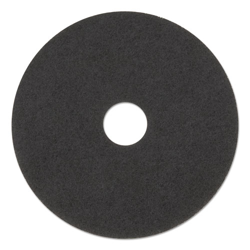 Low-Speed Stripper Floor Pad 7200, 17" Diameter, Black, 5/carton