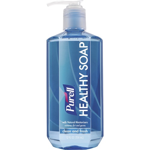 Gojo  Hand Soap, Liquid, Clean&Fresh, 12 oz Pump, Blue
