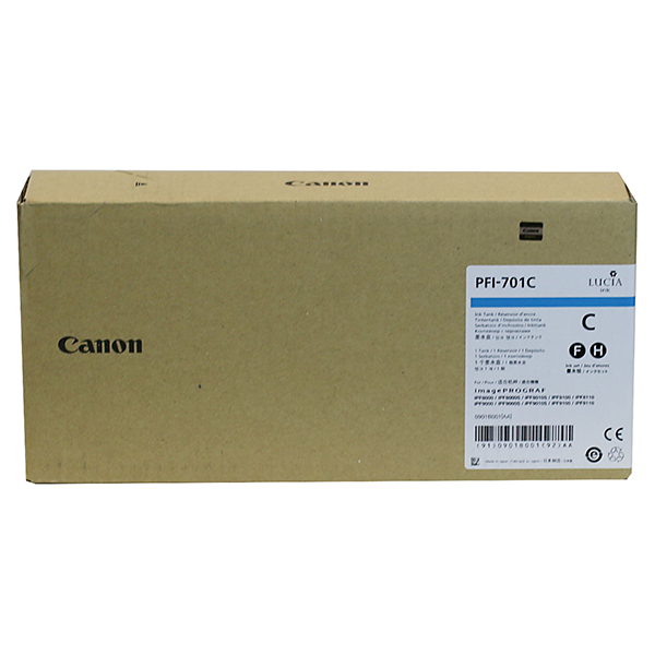 Canon 0901B001 (PFI-701C) Cyan OEM Inkjet Cartridge