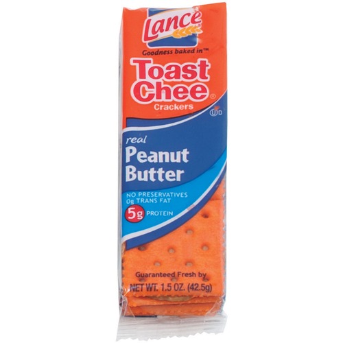 Lance  Cheese Crackers, Peanut Butter, Toastchee, Lance, 24/BX