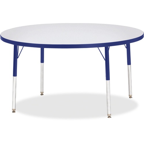 Jonti-Craft, Inc.  Activity Table, Round, 24"-31"x48", Blue