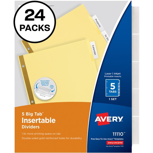 DIVIDERS,INSERT,PAPER,5TAB