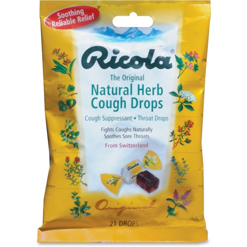 Cough Drops, Natural Herb, 21 Drops/bag