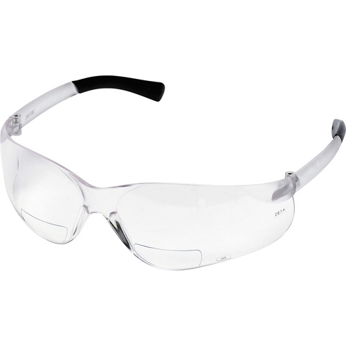 MCR Safety  Bearkat Magnifier Eyewear,w/ 1.5 Dioper,Padded Temple,Clear