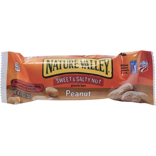 General Mills  Nut Granola Bars, Sweet/Salty, 1.2oz, 16/BX, Peanut