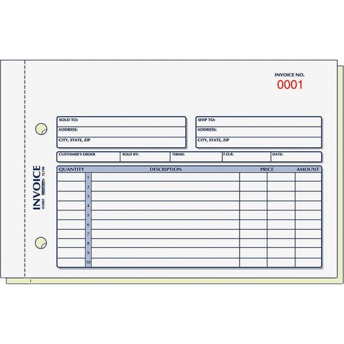 FORM,INVOICE,2-PART,50/BK