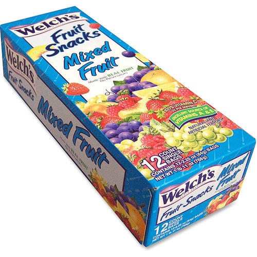 Welch's  Fruit Snacks, Fat Free, 2.25 oz Packs, 12/BX