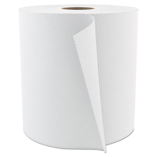 Select Roll Paper Towels, 1-Ply, 7.875" X 800 Ft, White, 6/carton