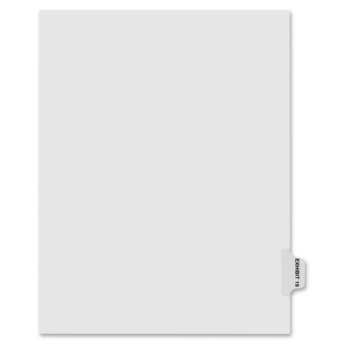 Kleer-Fax, Inc.  Numerical Index Dividers, Exhibit 19, Letter, 10/BX White