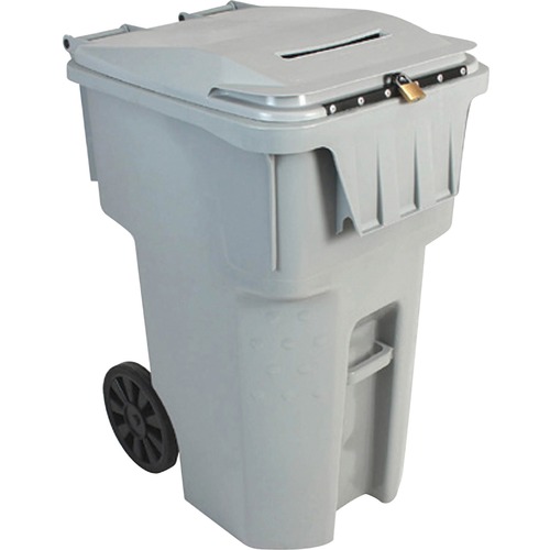 HSM  Shredder Collection Cart, 64 Gal, 25"x29-1/2"x40-1/2", Gray